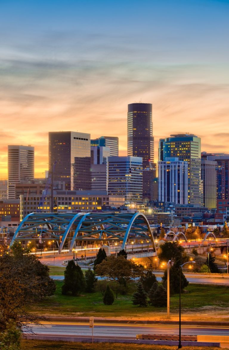 Denver Colorado travel destination view